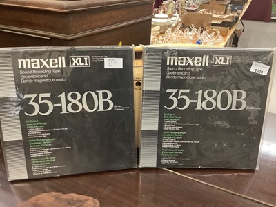 Lot 2239 - 2 x Maxell 35-180B 10.5 NAB metal reel tapes (new)