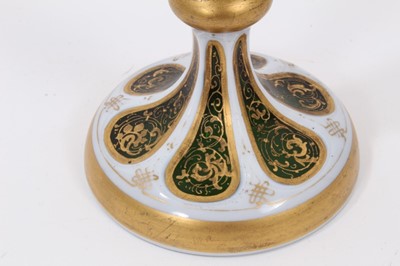 Lot 124 - 19th century Bohemian flash cut glass vase