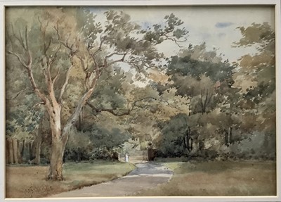 Lot 75 - C. Ashmore, pair of watercolours, both signed and dated 1910 and 1908, framed