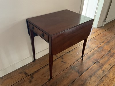Lot 1296 - Regency mahogany pembroke table of small size.