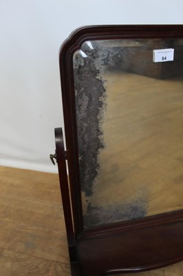 Lot 84 - Mahogany swing frame toilet mirror.