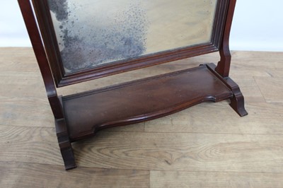 Lot 84 - Mahogany swing frame toilet mirror.