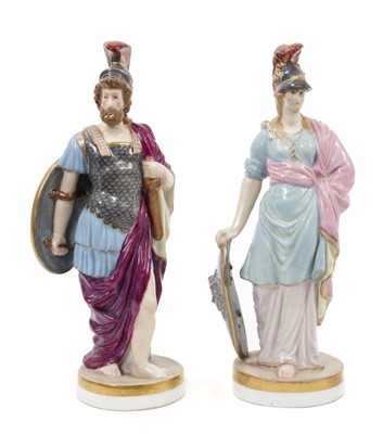 Lot 125 - Pair of 19th century porcelain figures