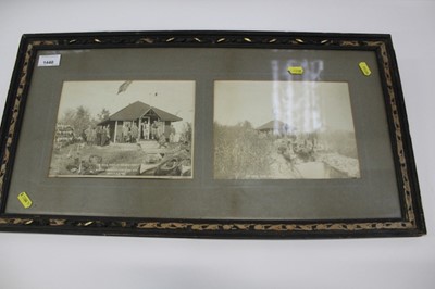 Lot 1440 - Pair of early 20th century framed photographs- The Royal Party at Senator Kirch 1901'
