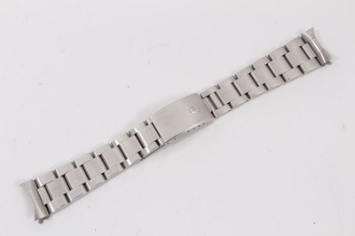 Lot 571 - Rolex Oyster stainless steel bracelet, 78360, 558B. Purchased new by the vendor in April 2006