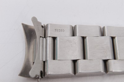Lot 571 - Rolex Oyster stainless steel bracelet, 78360, 558B. Purchased new by the vendor in April 2006