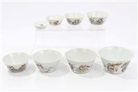 Lot 372 - Unusual 19th century Chinese porcelain nest of...