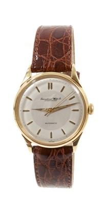 Lot 565 - 1950s IWC 18ct gold automatic wristwatch, circa 1952