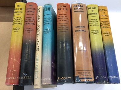 Lot 1532 - Speeches by the Right Hon. Winston S. Churchill, seven volumes, together with another related (8)