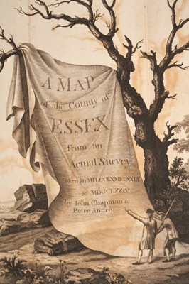 Lot 868 - A Map of the County of Essex, by John Chapman and Peter Andre, 1st edition published 1777, folio