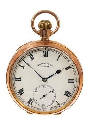 Lot 562 - 9ct gold pocket watch
