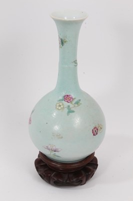 Lot 110 - Chinese vase, with seal mark to base on stand