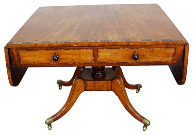 Lot 1406 - Regency mahogany and coromandel sofa table