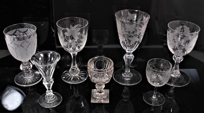 Lot 159 - Good group of Victorian drinking glasses