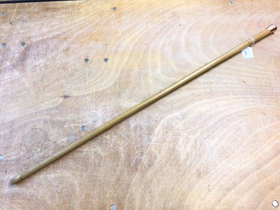 Lot 854 - Early 20th century Grenadier Guards Officers gold mounted Malacca walking cane