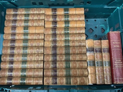 Lot 1712 - Waverley Novels, Centenary Edition, 25 volumes, Edinburgh: Adam & Charles Black, 1871, half calf with marbled ends, together with two further Waverley volumes.