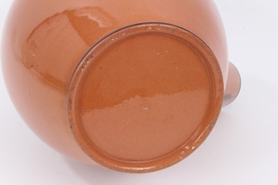 Lot 25 - 1820s Chalcedony red glazed pottery ewer