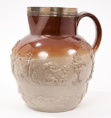 Lot 34 - Early 19th century London stoneware Harvest jug