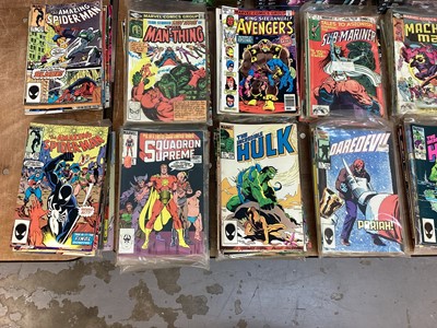 Lot 1751 - Marvel Comics mostly 80s to include The Amazing Spider-man, Captain America,The Incredible Hulk and others.Approximately 260 comics