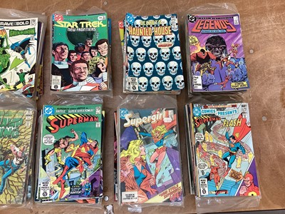 Lot 1762 - DC Comics mostly 80s to include Superman, SGT Rock, Swamp Thing and others. approximately 285