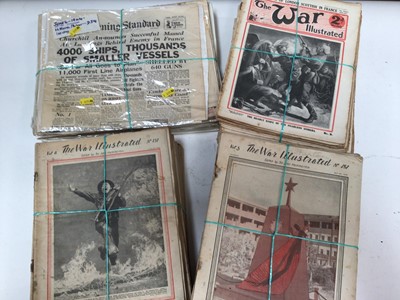 Lot 467 - Large group of First and Second World War papers to include the War illustrated and others