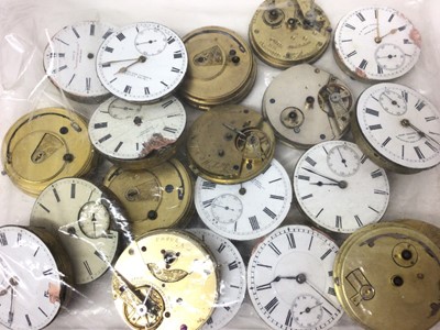 Lot 126 - Twenty pocketwatch movements