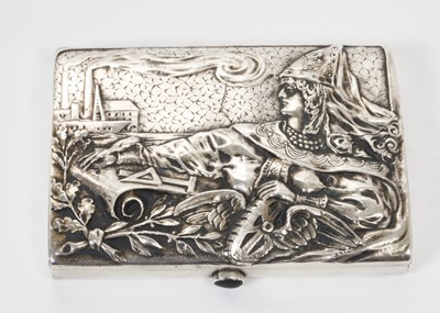Lot 217 - Imperial Russian silver Samodorok cigarette case