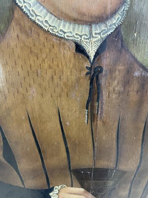 Lot 1194 - German School, mid 16th century, oil on panel - portrait of a Nobleman, titled and dated 1553. 55.5cm x 42cm, framed.
