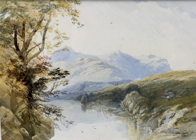 Lot 211 - Thomas Miles Richardson (1813-1890) watercolour - Ben Cruachan, Loch Awe, initialled, 23cm x 31cm, in glazed gilt frame 
Provenance: Thos. Agnew & Son, 23rd February 1977