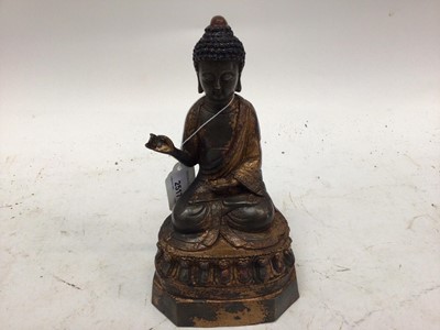Lot 2439 - Chinese bronze Buddha