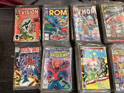 Lot 1773 - Marvel comics mostly 80s to include The Amazing Spider-man, Ironman and Moon Knight and others .Approximately 185 comics