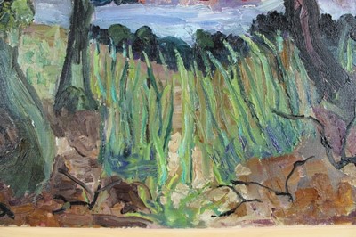 Lot 902 - *Lucy Harwood (1893-1972) oil on canvas, The Village, signed verso, 76 x 61cm, framed. Provenance: Louise Kosman Gallery