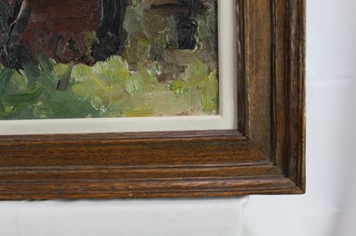 Lot 901 - *Lucy Harwood (1893-1972) oil on canvas, Fields, signed verso, 41 x 50cm, framed. Provenance: Louise Kosman Gallery