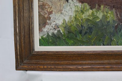 Lot 901 - *Lucy Harwood (1893-1972) oil on canvas, Fields, signed verso, 41 x 50cm, framed. Provenance: Louise Kosman Gallery