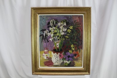 Lot 904 - *Lucy Harwood (1893-1972) oil on canvas, Still life, signed verso, 61 x 51cm, framed. Provenance: Louise Kosman Gallery