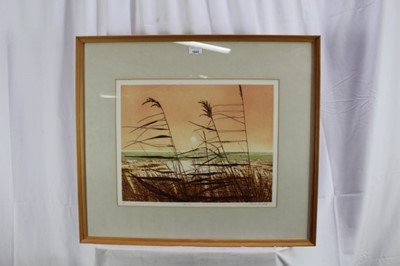 Lot 1025 - *Charles Bartlett (1921-2014) signed artists proof etching, 'Summer', 38cm x 48cm, in glazed frame