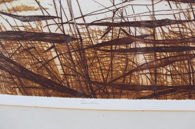Lot 1025 - *Charles Bartlett (1921-2014) signed artists proof etching, 'Summer', 38cm x 48cm, in glazed frame