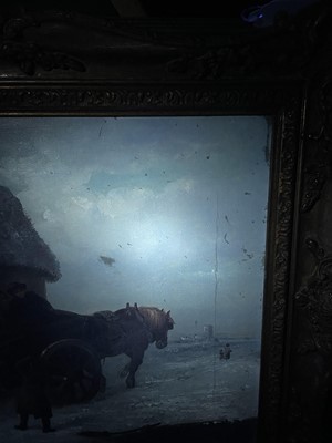 Lot 997 - Thomas Smythe (1825-1906) oil on canvas, The Snowball Fight, signed, 31cm x 46cm, in gilt frame