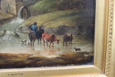 Lot 993 - Attributed to Thomas Smythe, drover in an extensive landscape