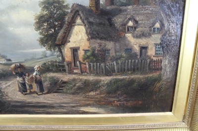 Lot 988 - Thomas Smythe oil on canvas, , Farmyard with horses and chickens