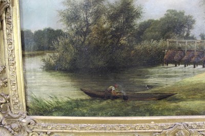 Lot 988 - Thomas Smythe oil on canvas, , Farmyard with horses and chickens