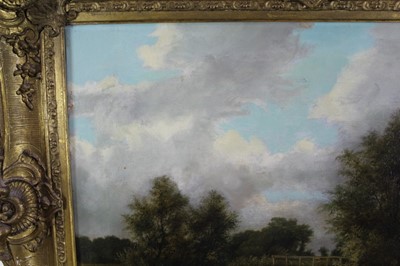Lot 988 - Thomas Smythe oil on canvas, , Farmyard with horses and chickens