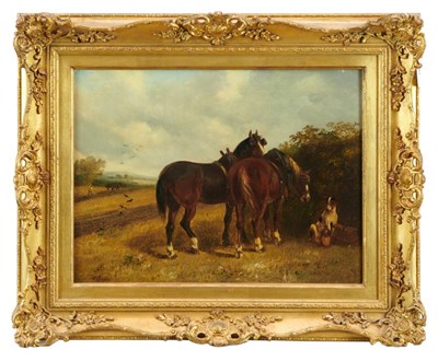 Lot 987 - Thomas Smythe oil on canvas, Plough team resting