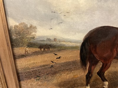 Lot 987 - Thomas Smythe oil on canvas, Plough team resting