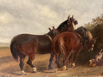 Lot 987 - Thomas Smythe oil on canvas, Plough team resting