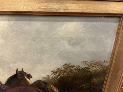 Lot 987 - Thomas Smythe oil on canvas, Plough team resting