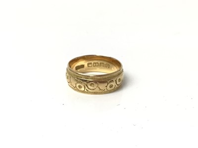 Lot 243 - Gold 18ct wedding band