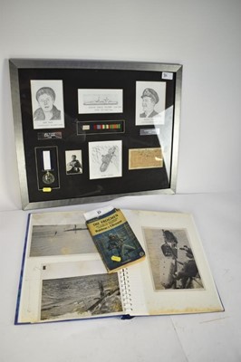 Lot 831 - Interesting group of Second World War news cuttings, photograph and ephemera relating to Harry Smith C.G.M. and Malcolm Causer D.S.O