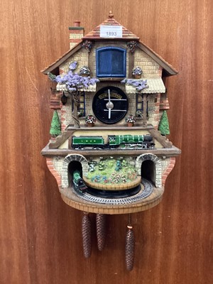 Lot 2007 - Flying Scotsman novelty train cuckoo-style wall clock