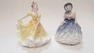 Lot 1151 - Nine Royal Doulton figures, The Parson's Daughter, The Wardrobe Mistress